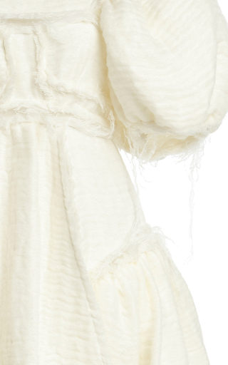 Lissy Puffed-Sleeve Canvas Dress展示图