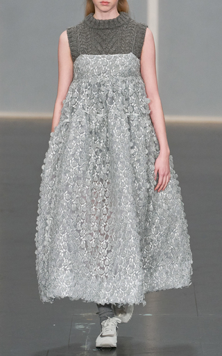 Lucy Embroidered Metallic Dress展示图