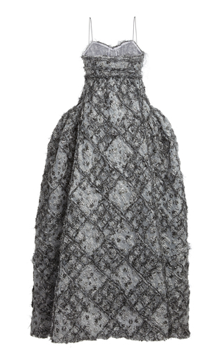 Leika Embroidered Metallic Dress展示图