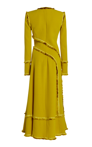 Ruffle-Trimmed Silk Crepe Dress展示图