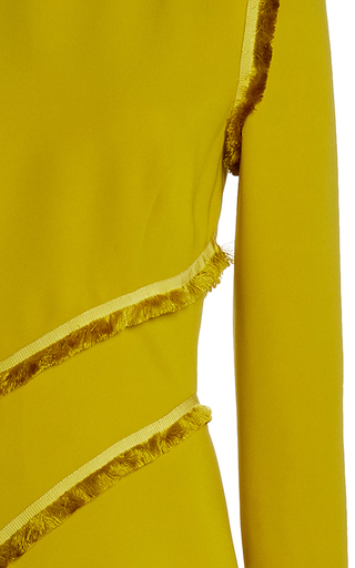 Ruffle-Trimmed Silk Crepe Dress展示图