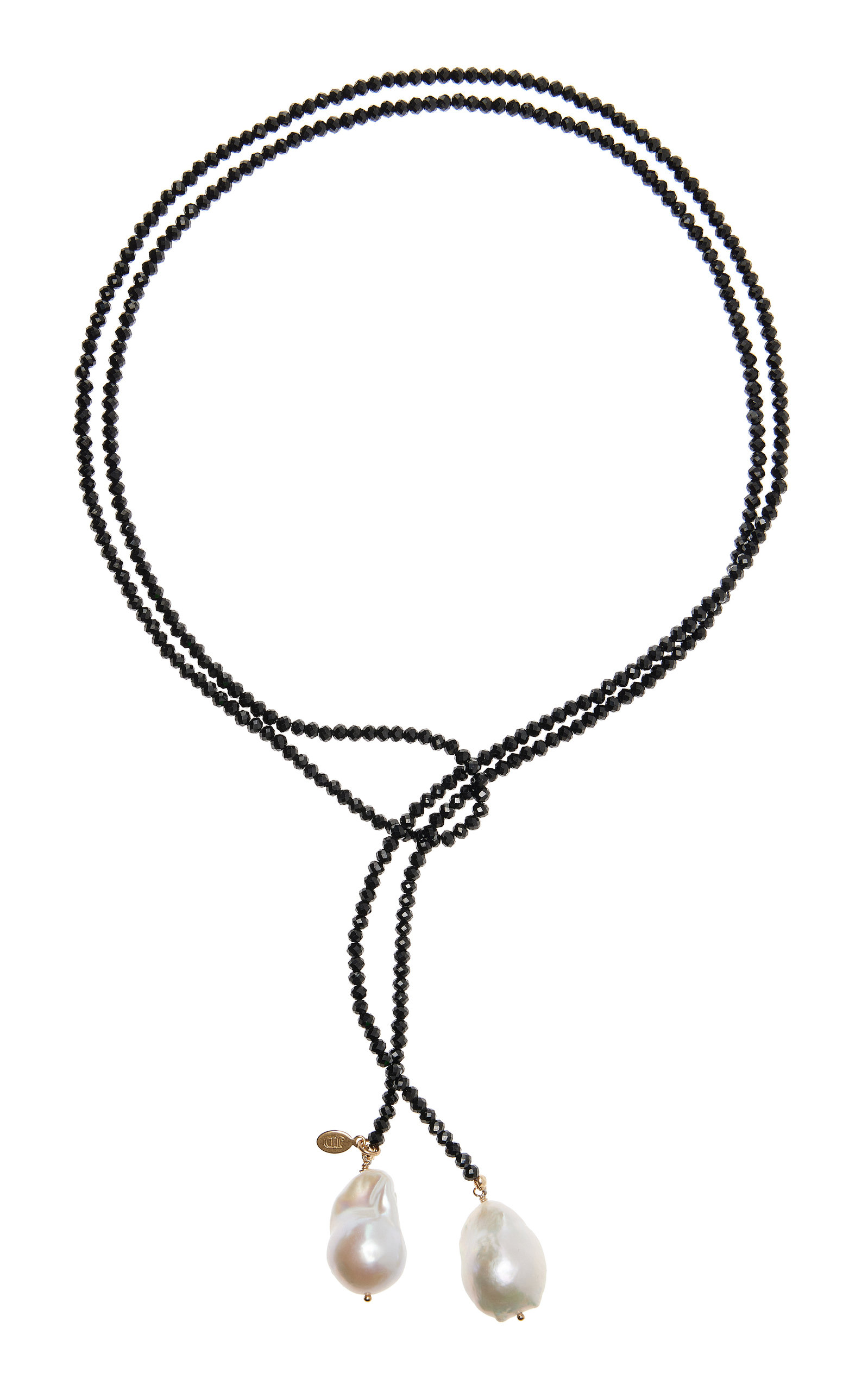 Joie DiGiovanni Women's Spinel And Pearl Lariat Necklace