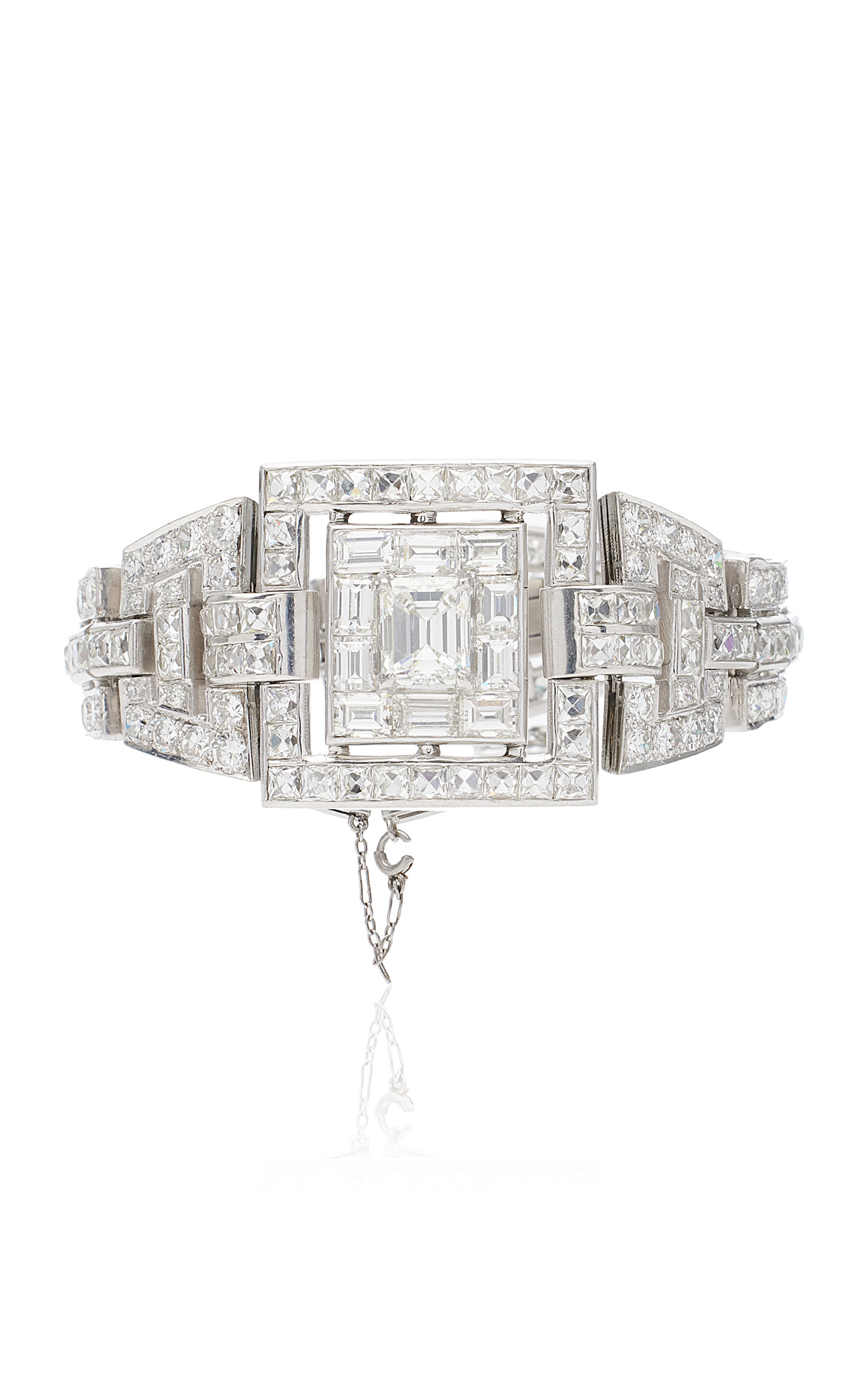 Mindi Mond Women's Vintage Diamond Platinum Bracelet