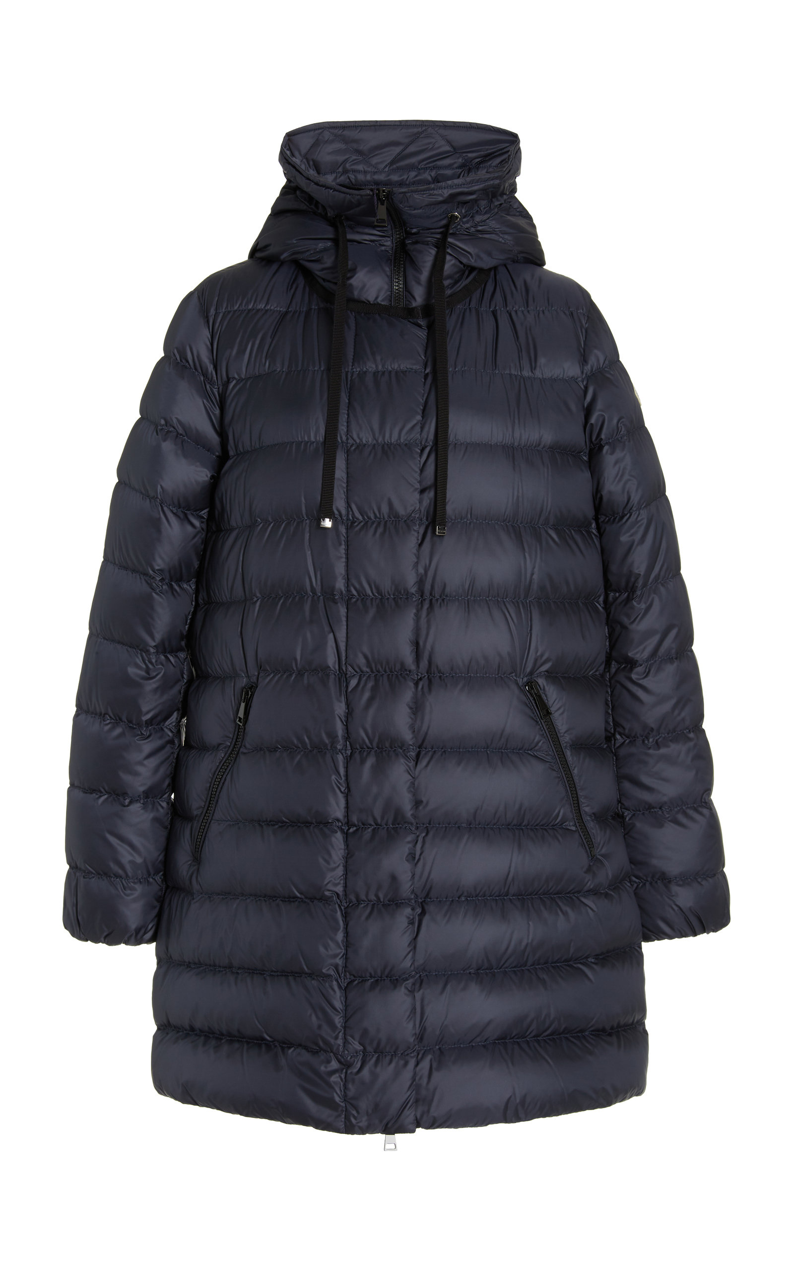 Moncler Women's Gnosia Hooded Down Puffer Coat In Navy