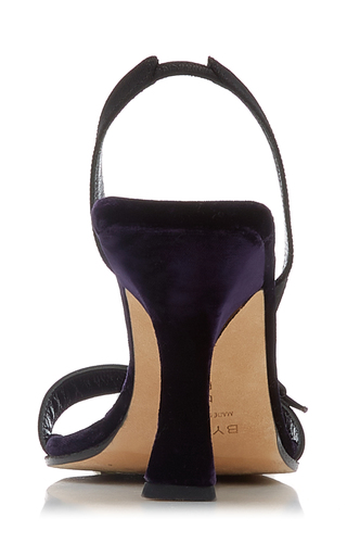Carlotta Grosgrain-Trimmed Velvet Sandals展示图