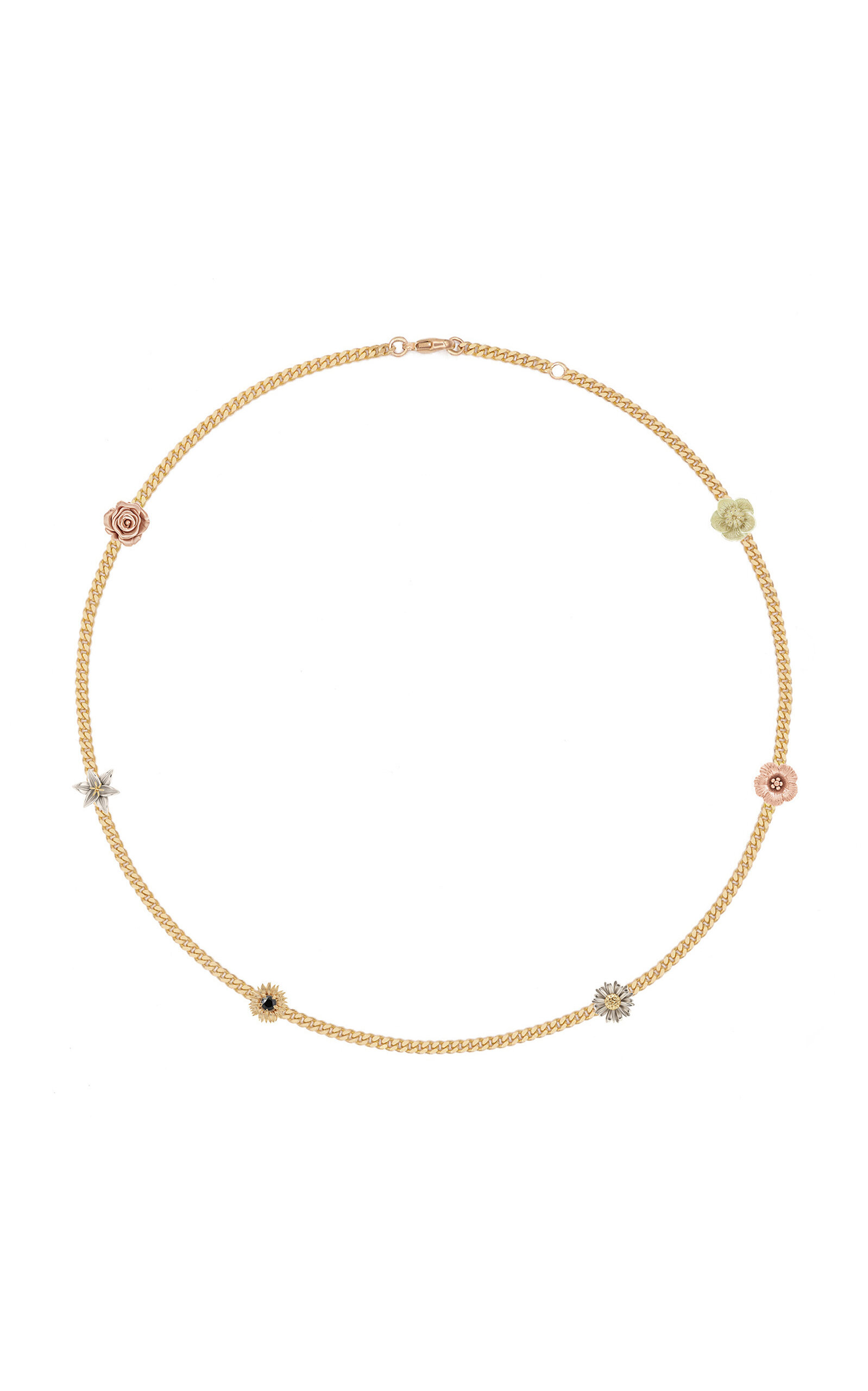 Flora 14K Gold Diamond Choker Necklace