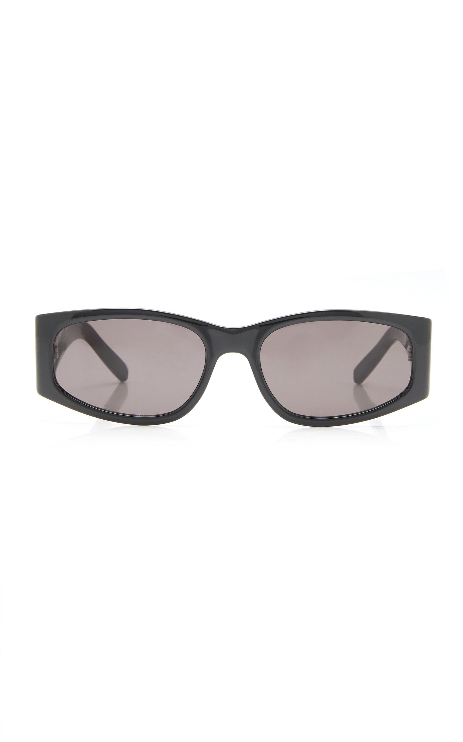 Saint Laurent - Women's Square Acetate Sunglasses - Black - OS - Moda Operandi