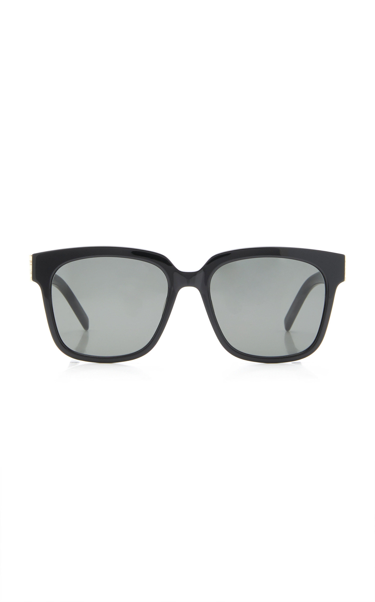 Saint Laurent - Women's Oversized Acetate Square Sunglasses - Black - Moda Operandi