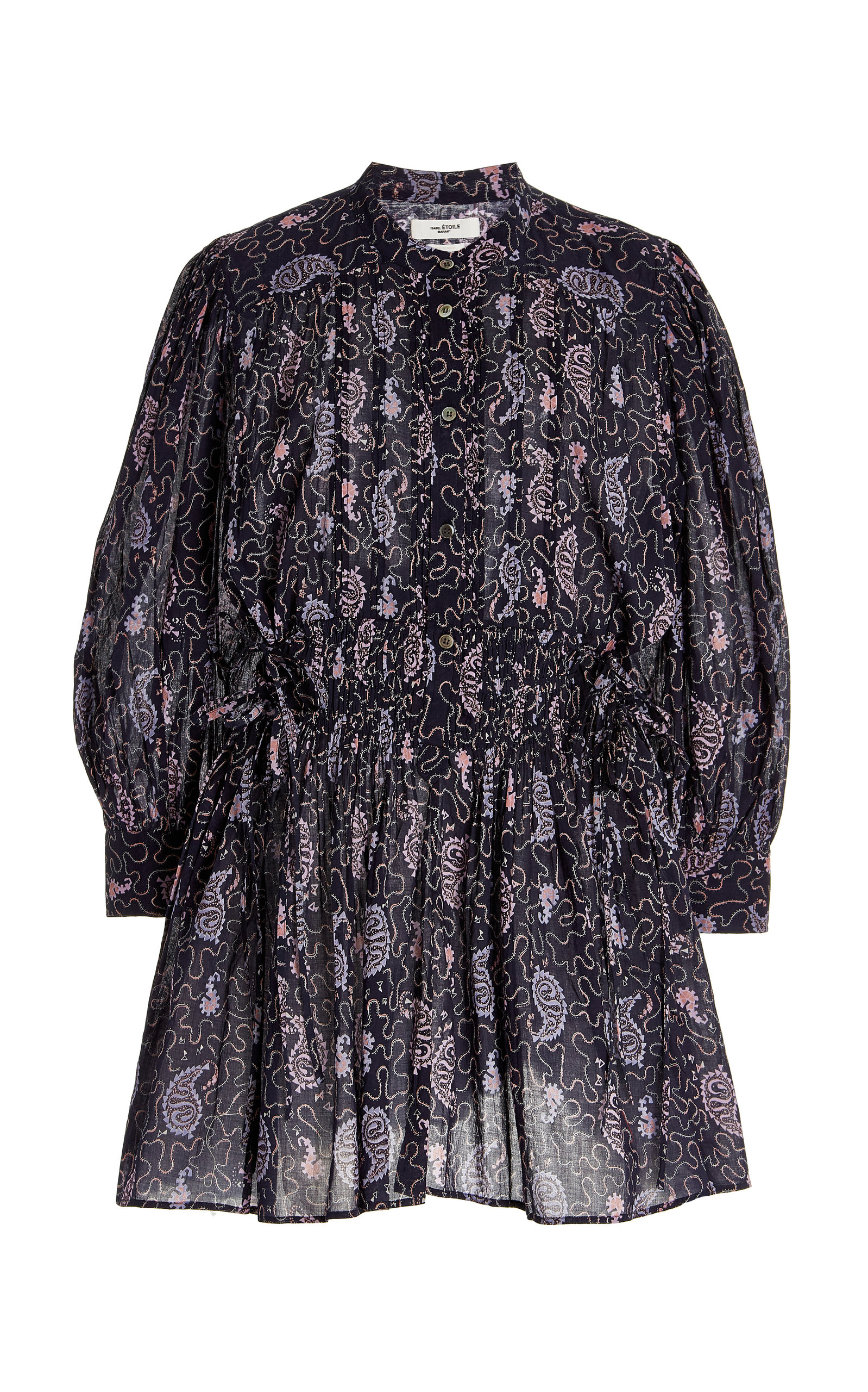 Isabel Marant Étoile Women's Anaco Printed Cotton Mini Shirt Dress ...