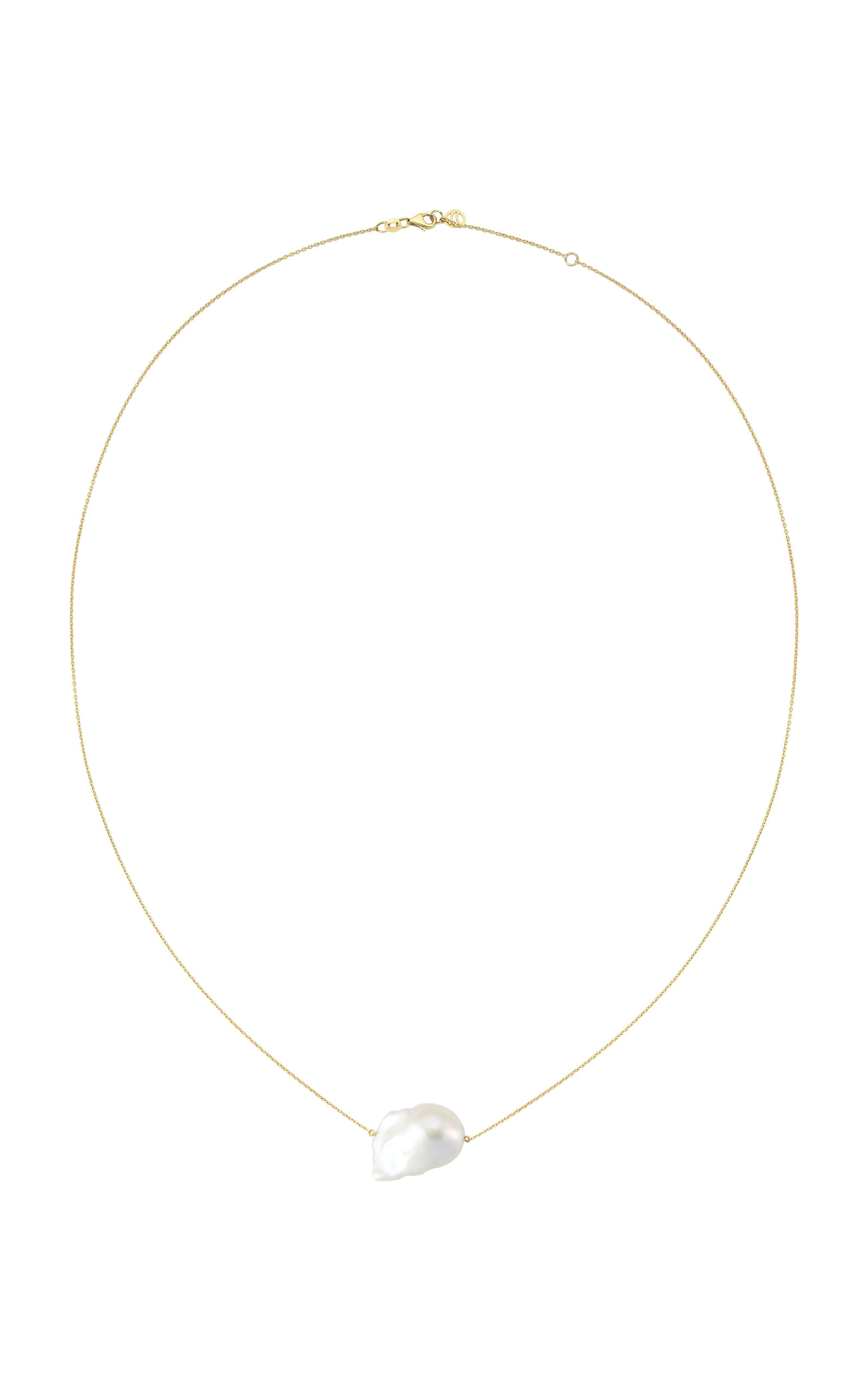 Lover 14K Yellow-Gold Baroque Peal Necklace