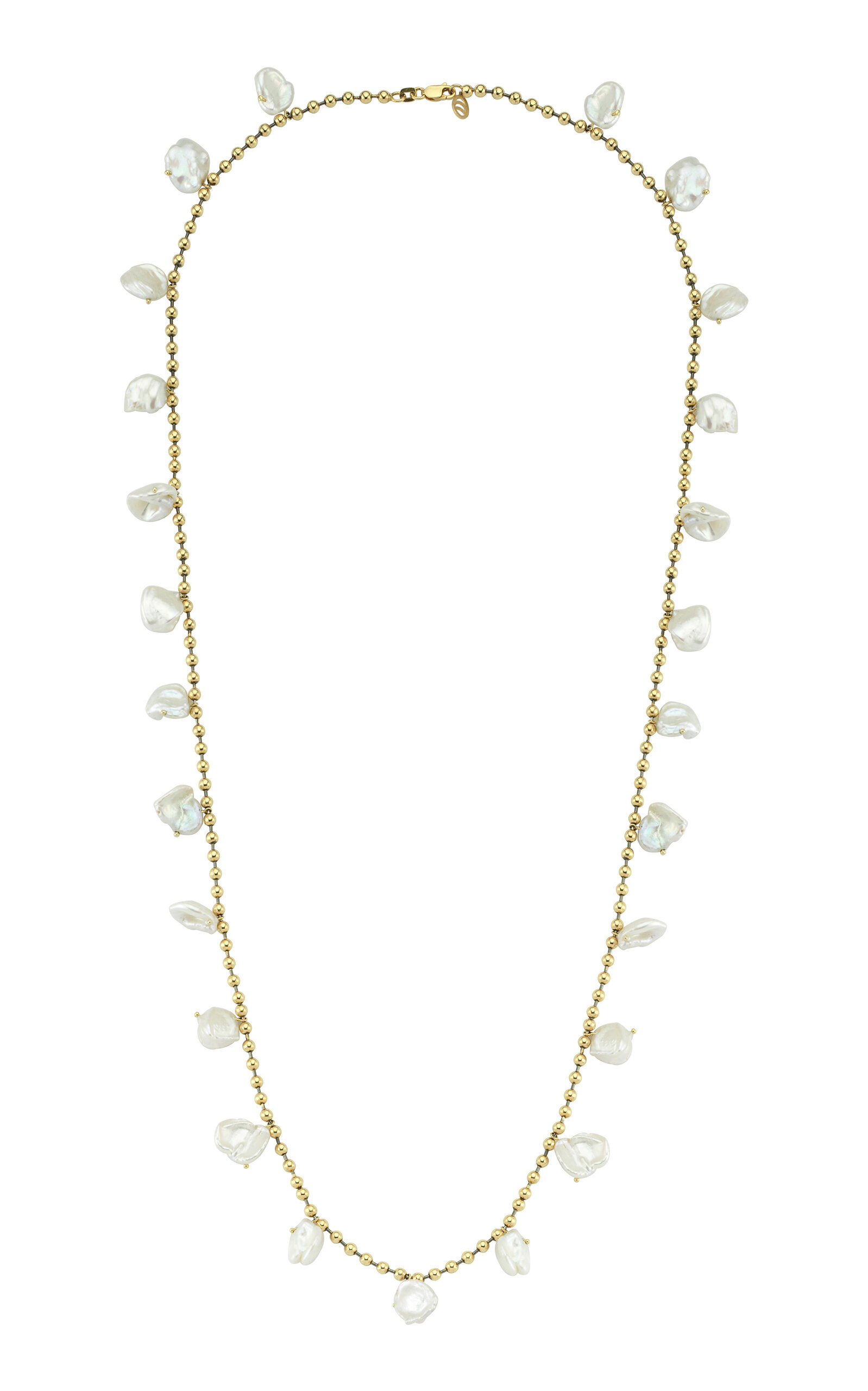 Pearls of Joy 14K Yellow-Gold and Rhodium Long Necklace