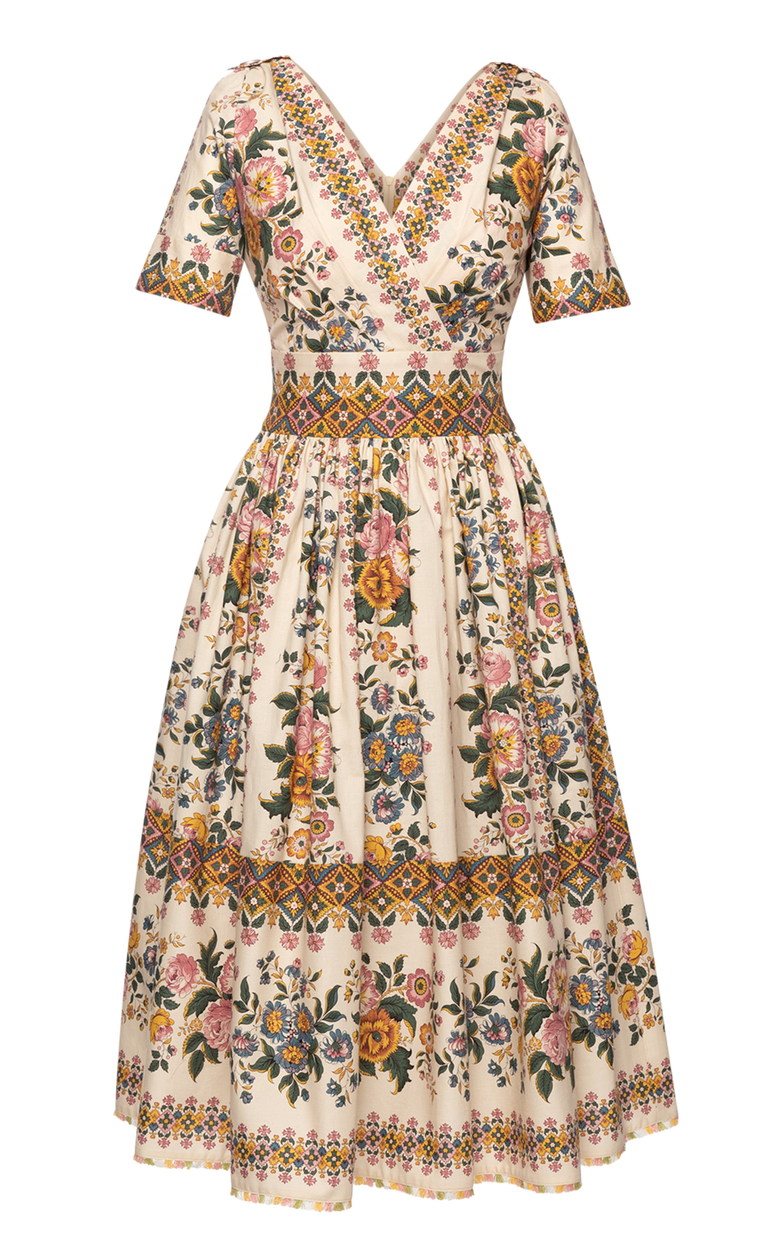 Lena Hoschek Women's Rosalie Floral Cotton Midi Dress