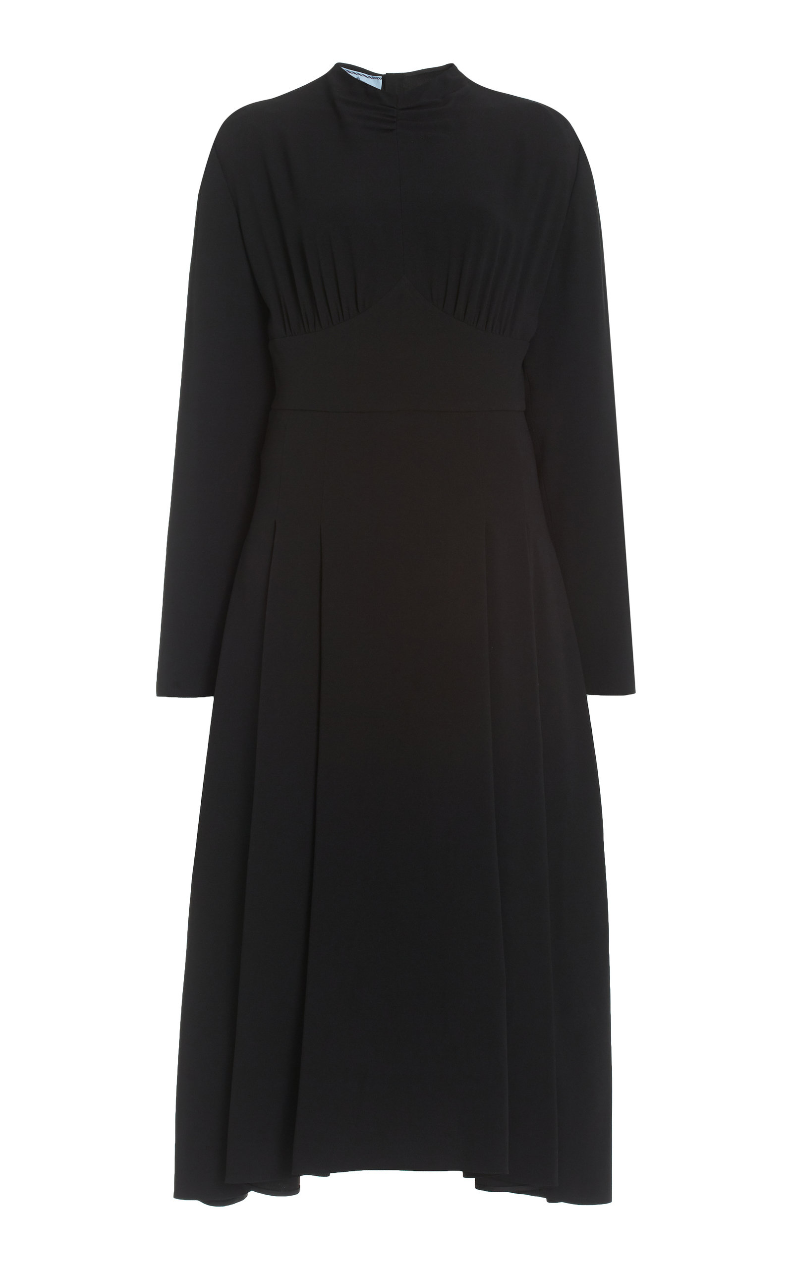 Prada Satin Sable Midi Dress