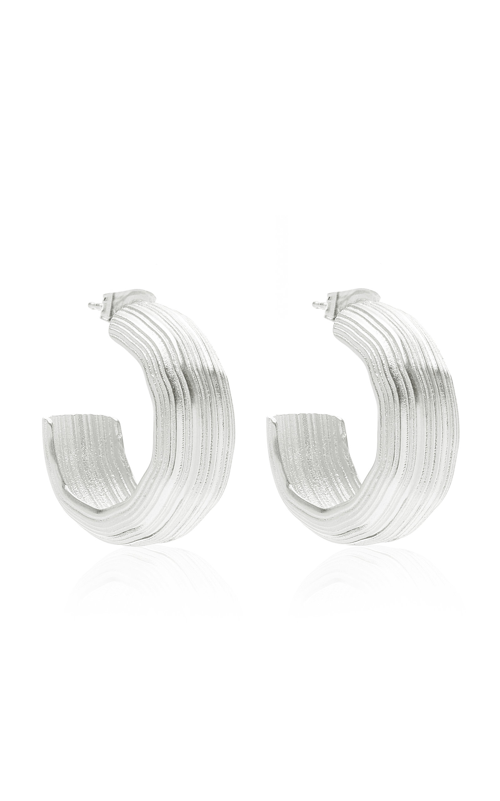 Louis Abel Women's Abluvio Sterling Silver Hoop Earrings