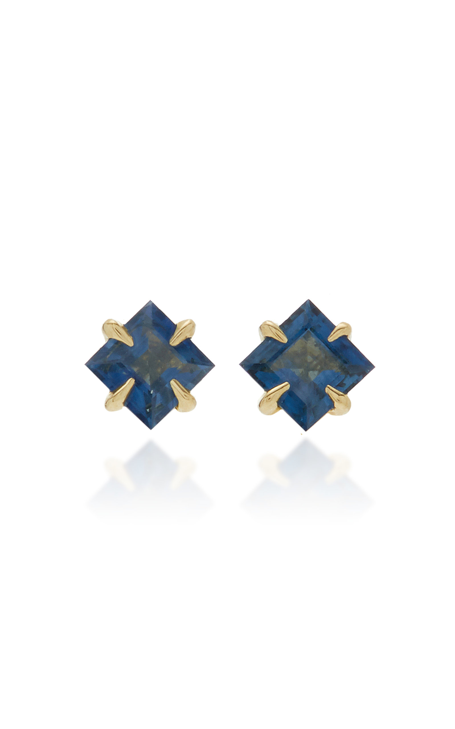 Primary Princess 14K Gold Blue Sapphire Earrings