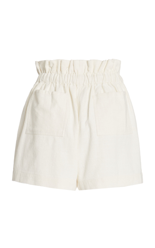 Exclusive Zuri Drawstring Cotton Shorts展示图