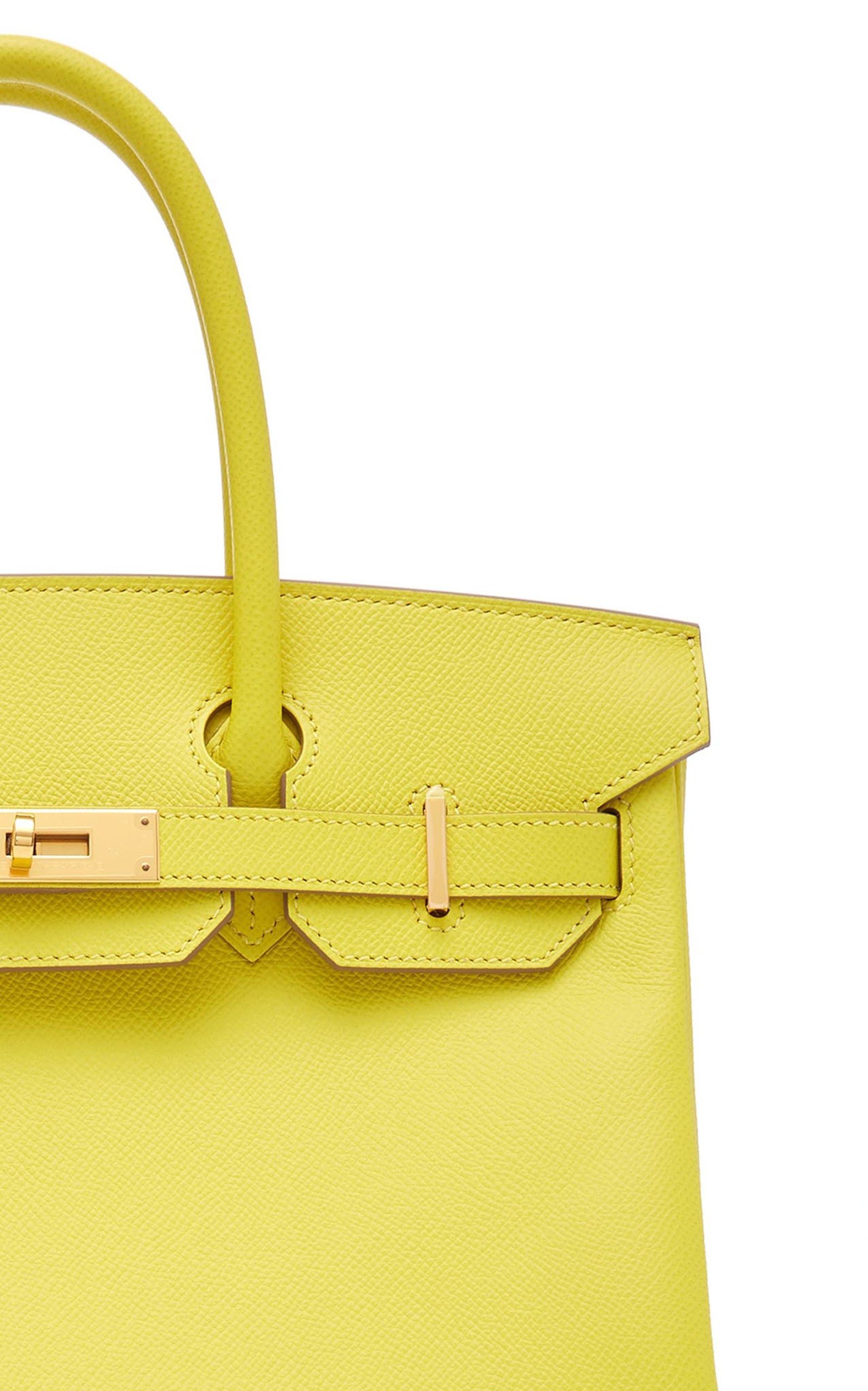 neon yellow birkin bag
