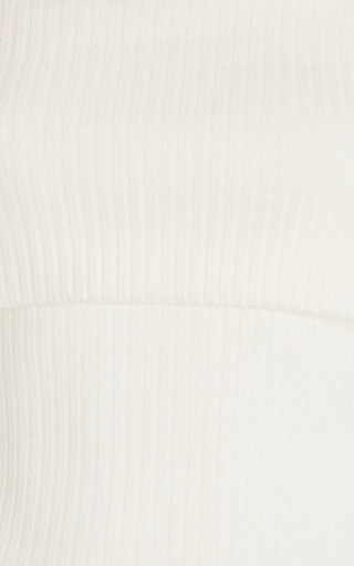 Lorraine Ribbed-Knit Off-The-Shoulder Bodysuit展示图