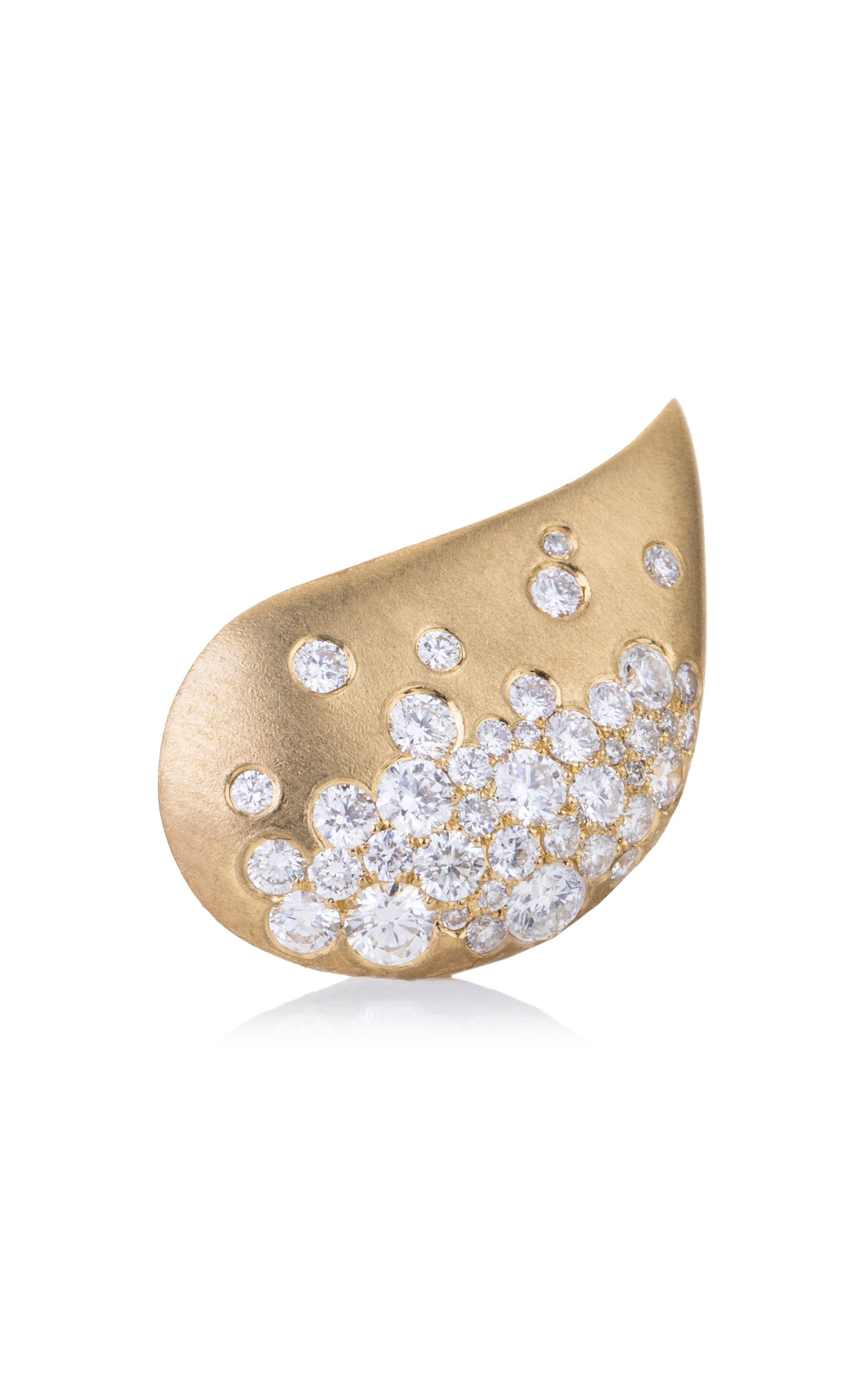 Fuse Glamour 18k Gold Diamond Earlobe Single Earring