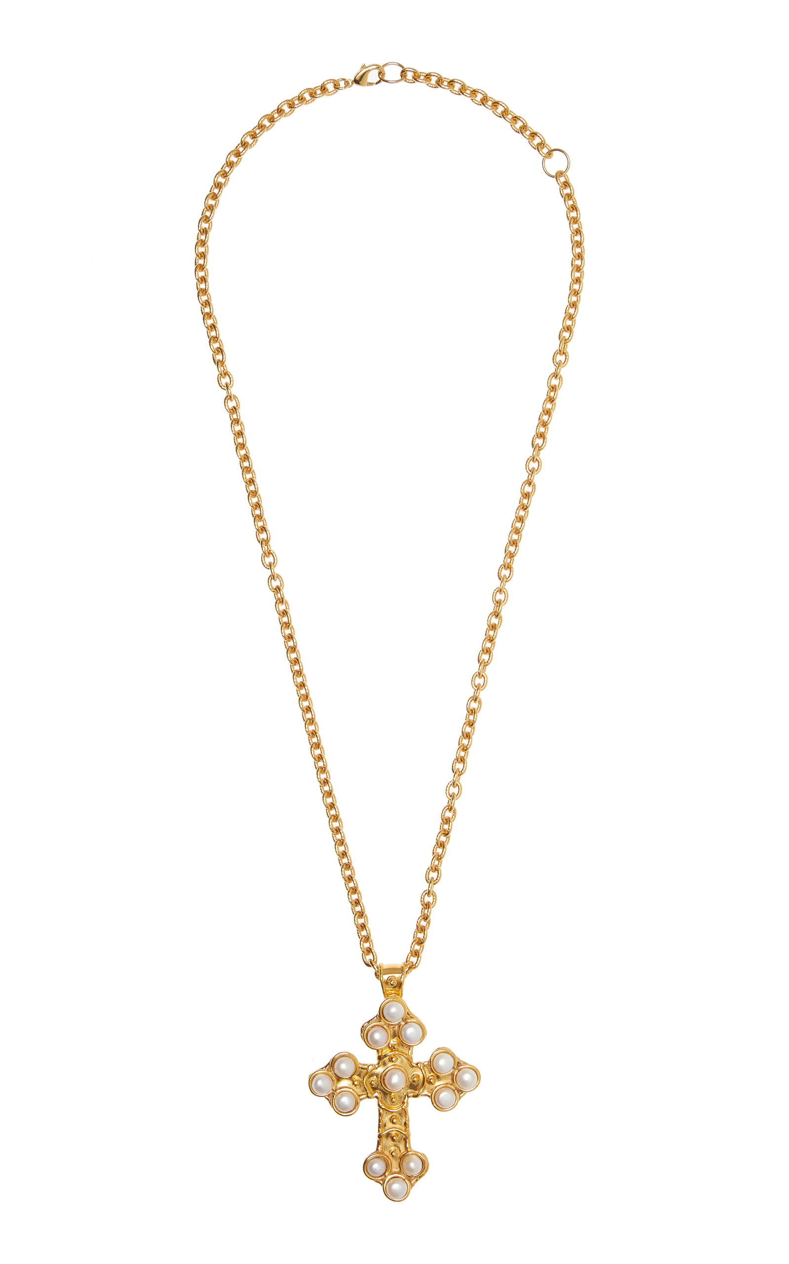 Croix Pearl Gold-Plated Necklace