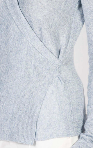 Cashmere-Linen Wrap Top展示图