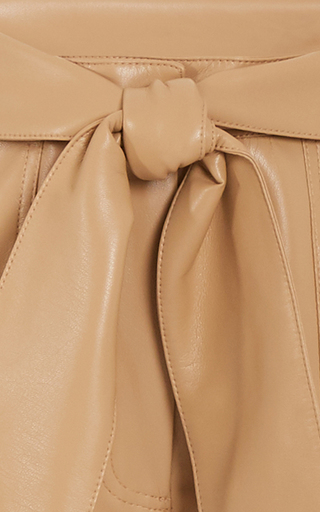 Tessa Tie-Detail Vegan Leather Pants展示图