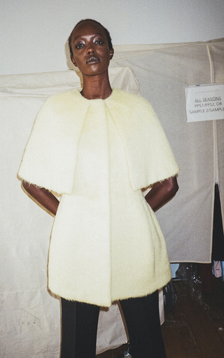 basque wrap coat