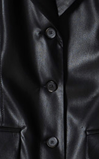 Anco Faux-Leather Shirt Dress展示图