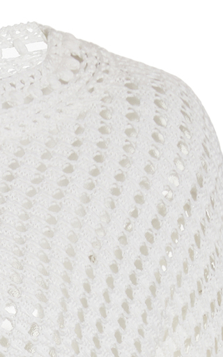 Crochet Cotton Long Sleeve Top展示图