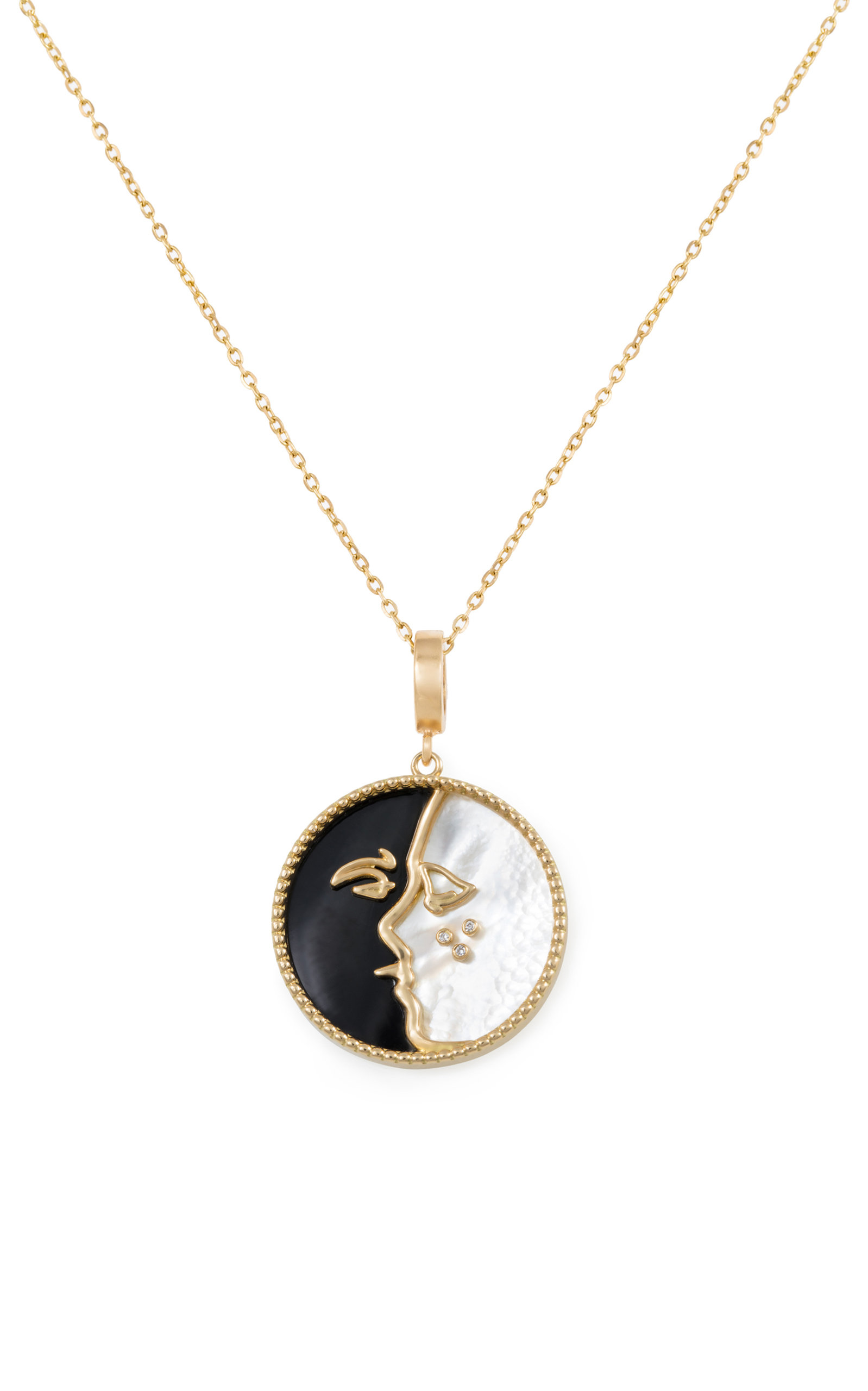 The Kiss 18K Yellow Gold Pendant Necklace