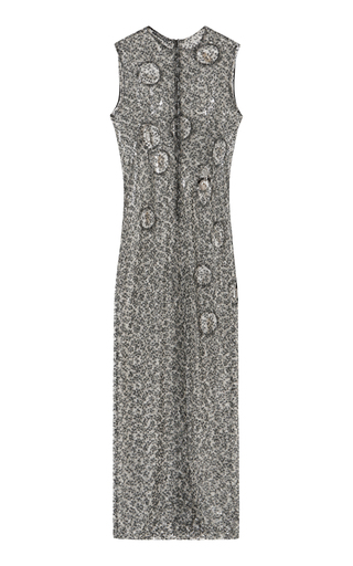 Floating Quartz Sequin-Embellished Column Dress展示图