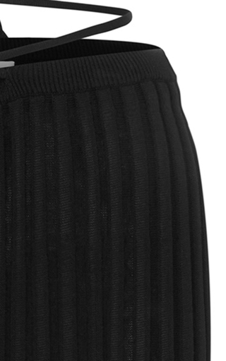 Pleated Knit Midi Skirt展示图