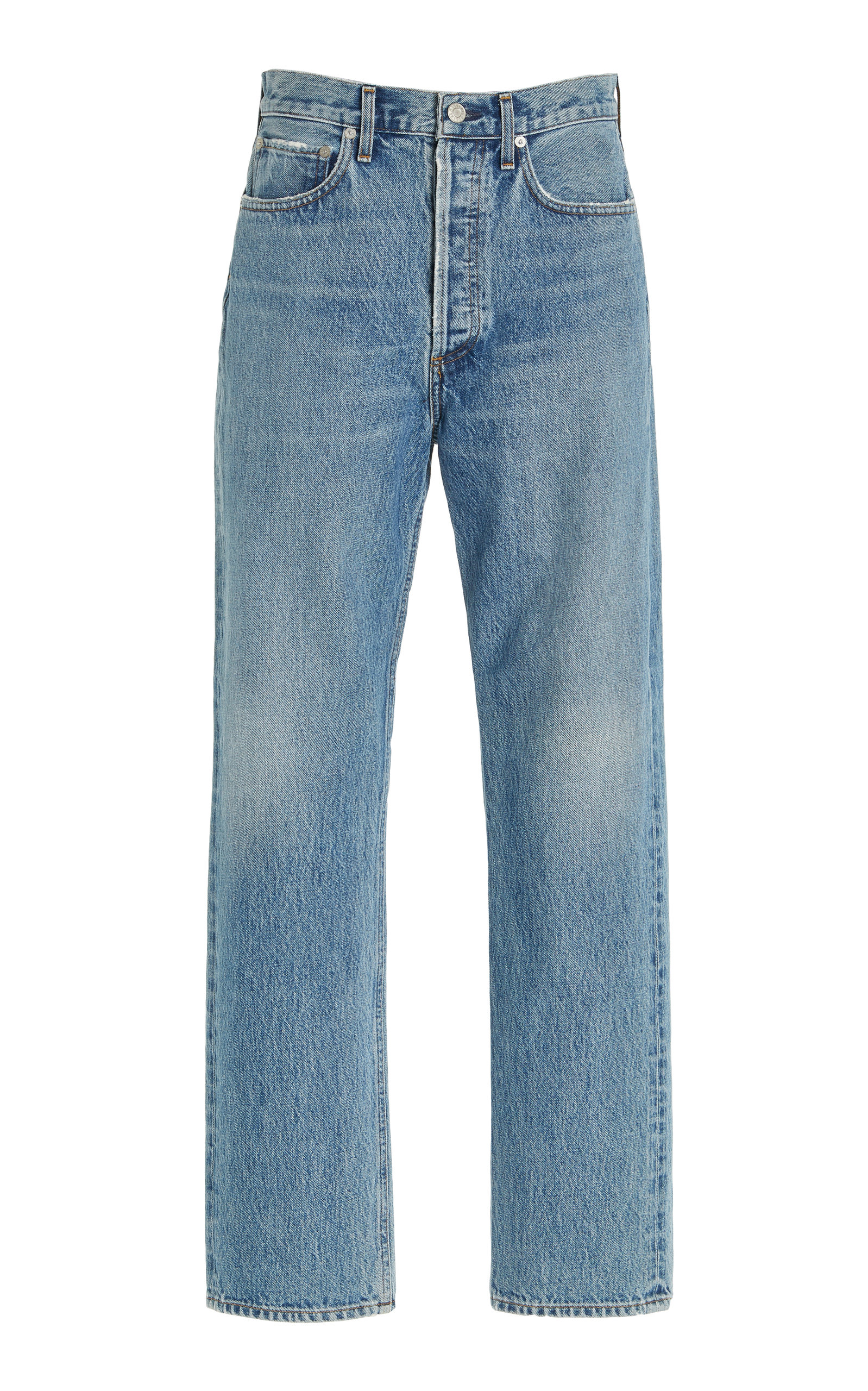 Agolde Women's 90's Pinch-Waist Rigid High-Rise Organic Cotton Straight-Leg Jeans