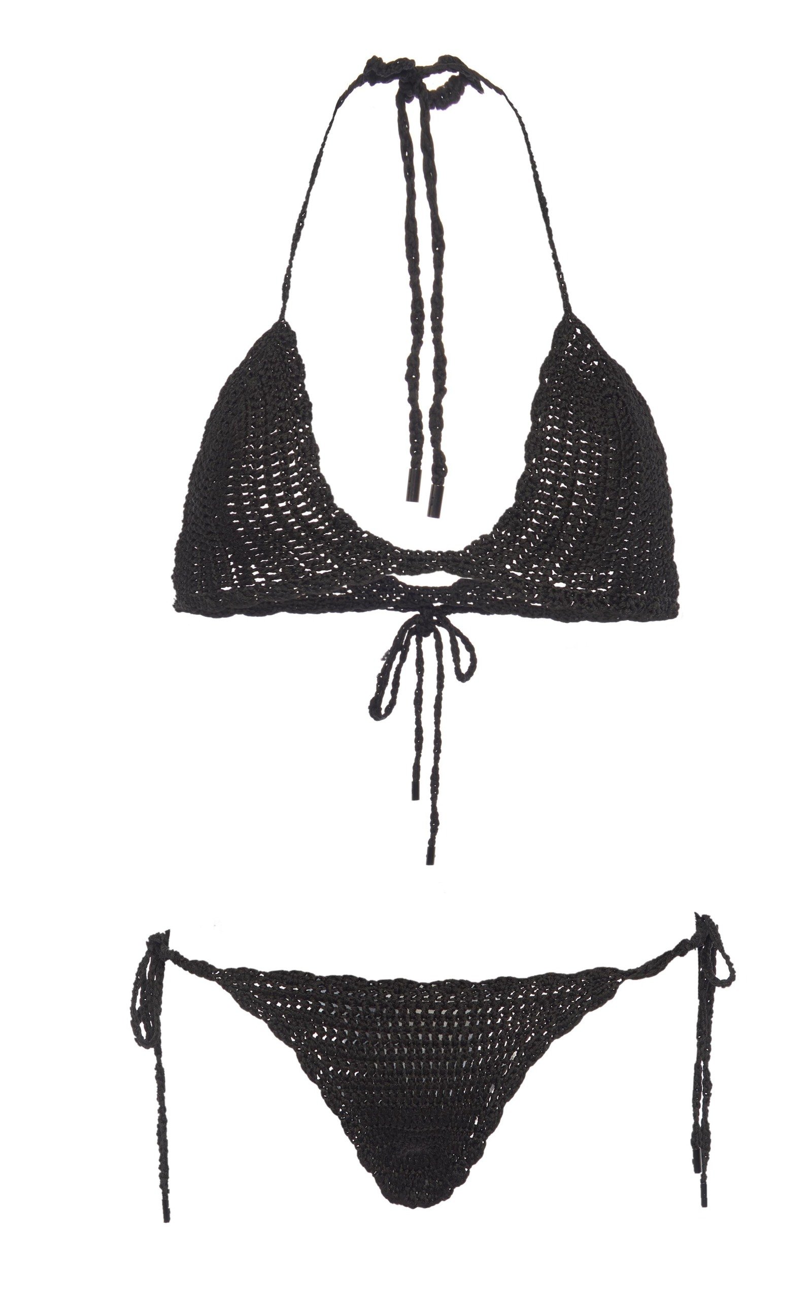 Tom Ford Women's Crochet Bikini In White,black | ModeSens