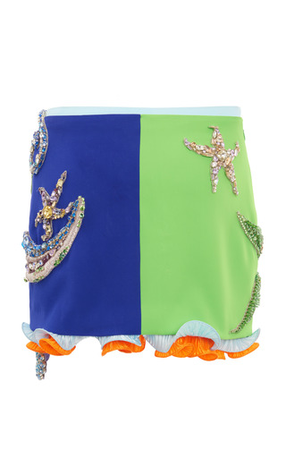 Embellished Crepe Mini Skirt展示图