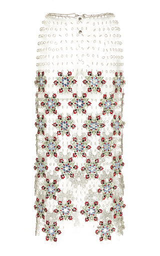 Fleur Strass-Embroidered Skirt展示图