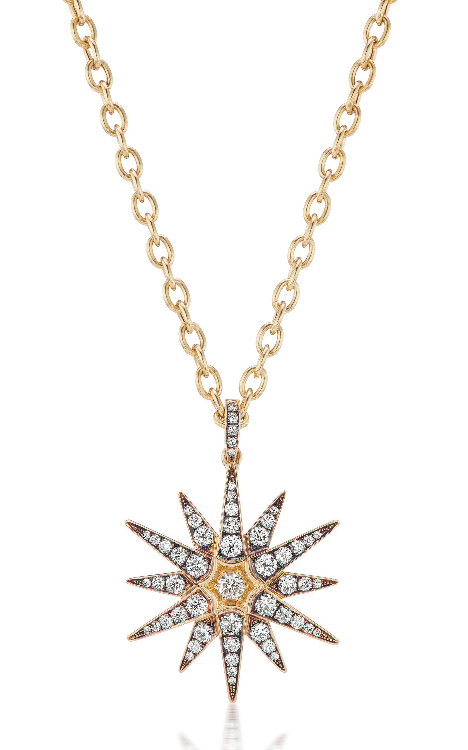 Briony Raymond Women's Starburst 18K Yellow Gold Diamond Necklace
