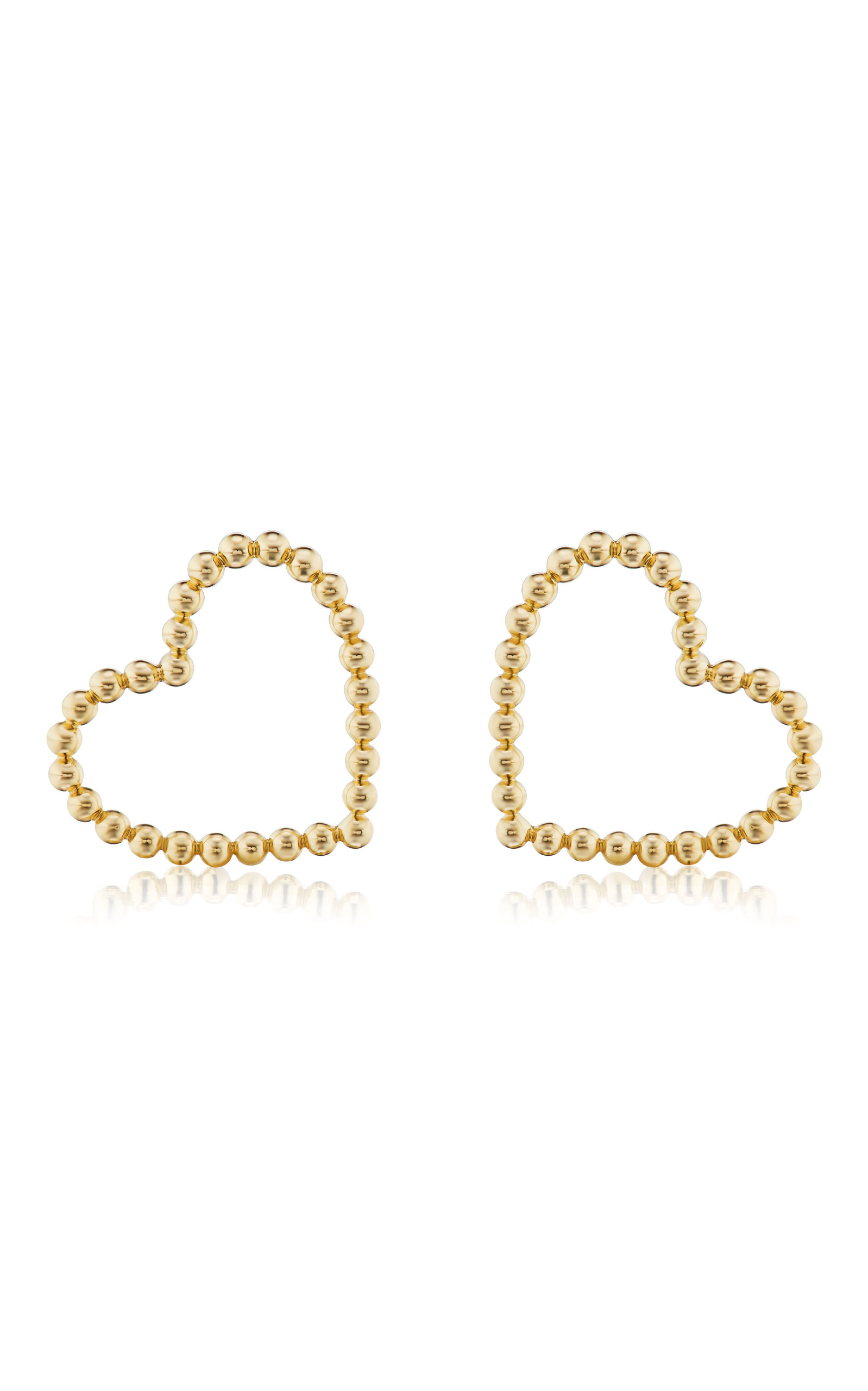 Briony Raymond Women's Confetti Sweetheart 18K Yellow Gold Earrings
