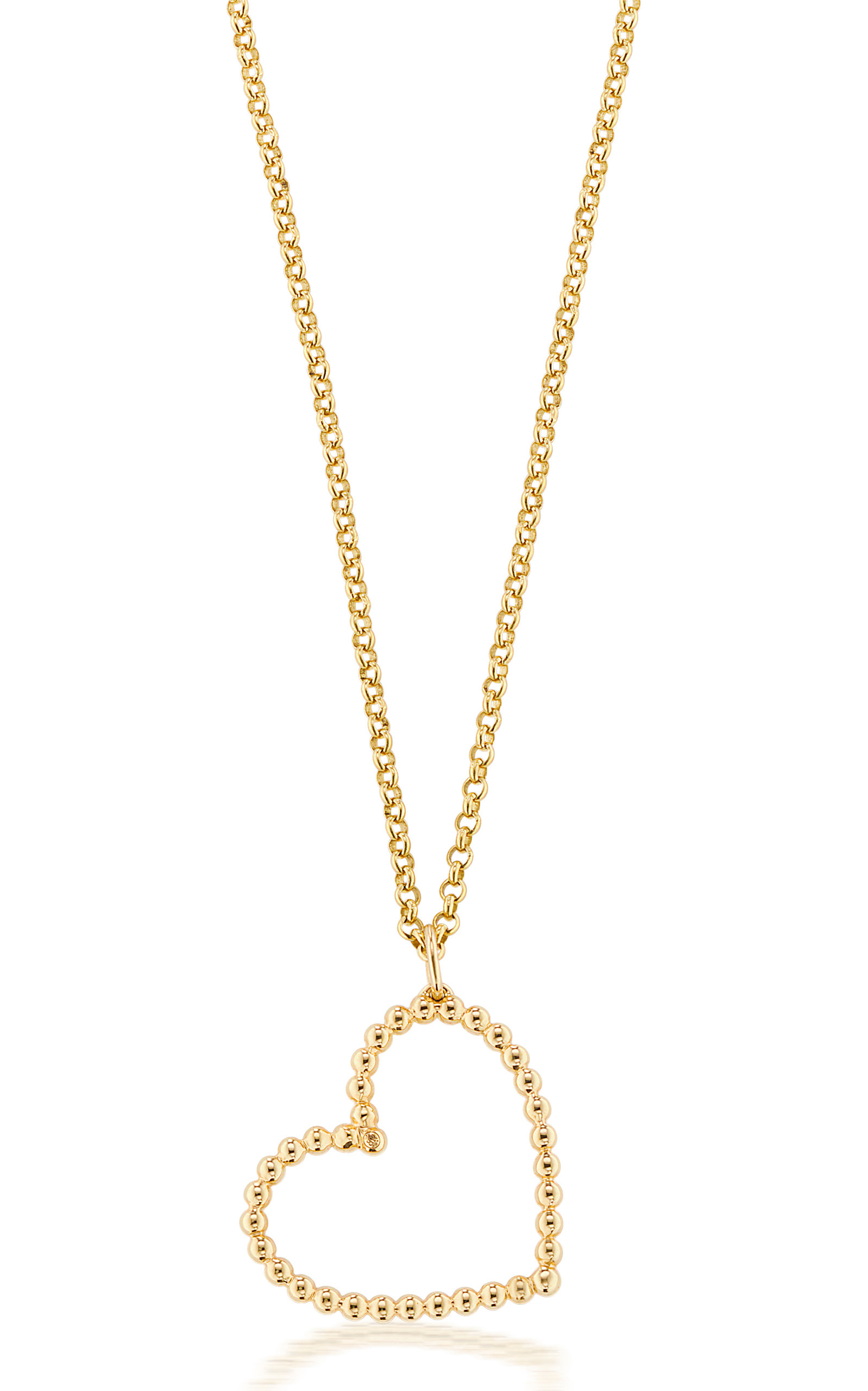 Briony Raymond Women's Confetti Heart 18K Yellow Gold Necklace