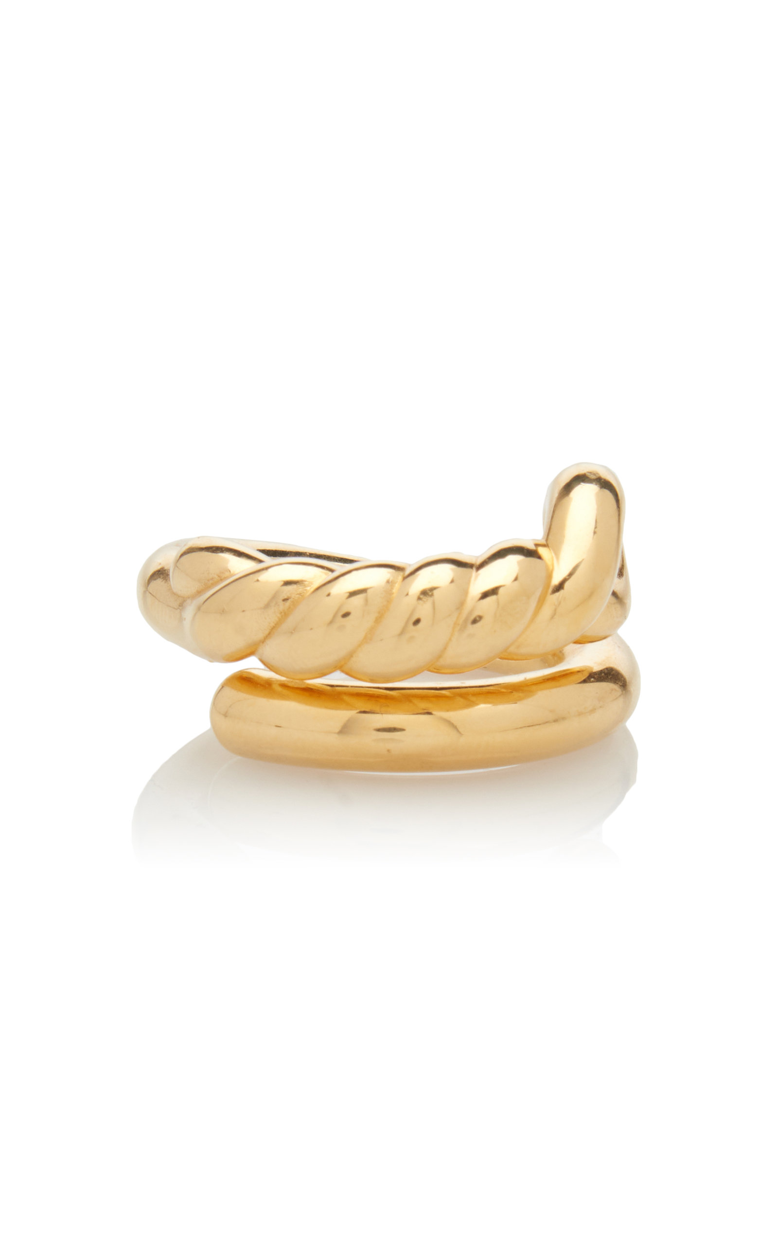 Bottega Veneta Twist 18k Gold-vermeil Ring