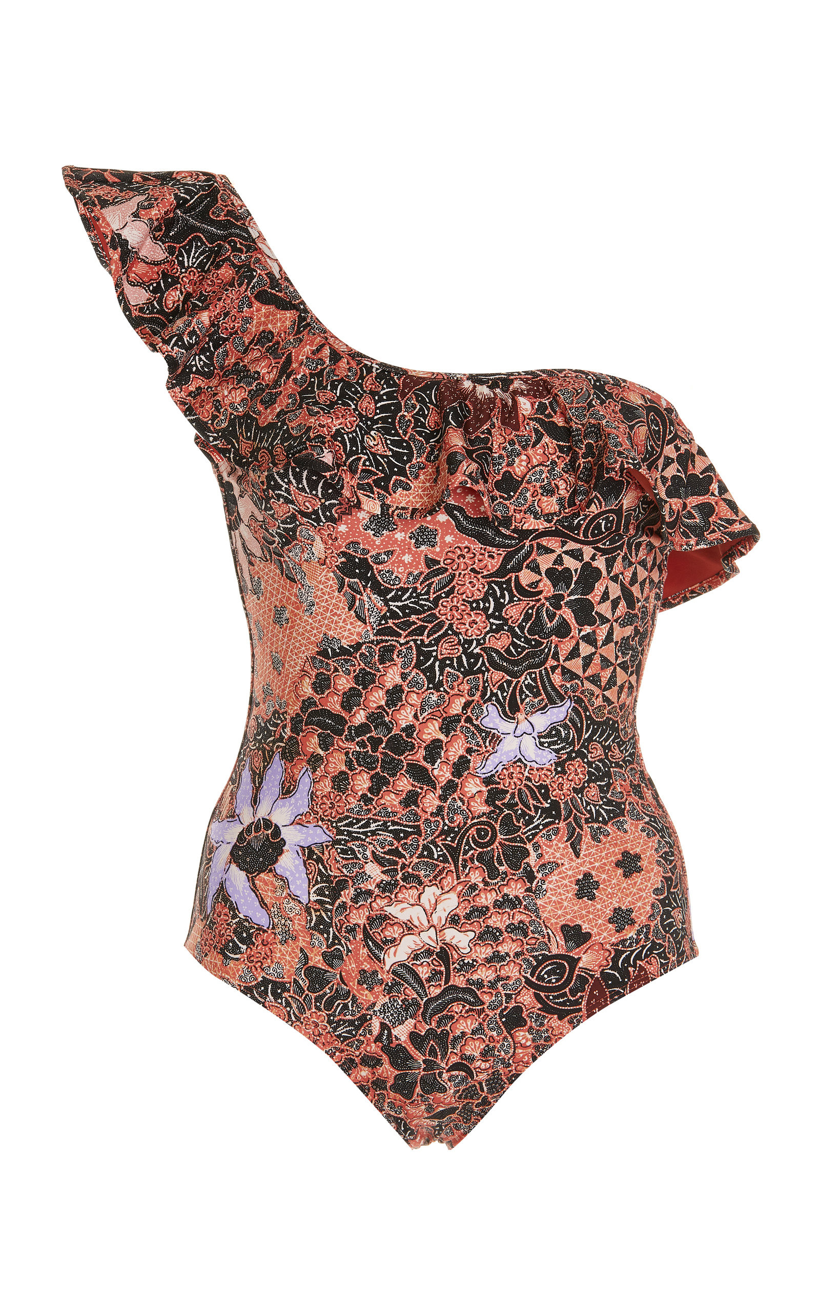 Ulla Johnson Women's Martina Asymmetric Floral-printed One-piece Swimsuit In Multi