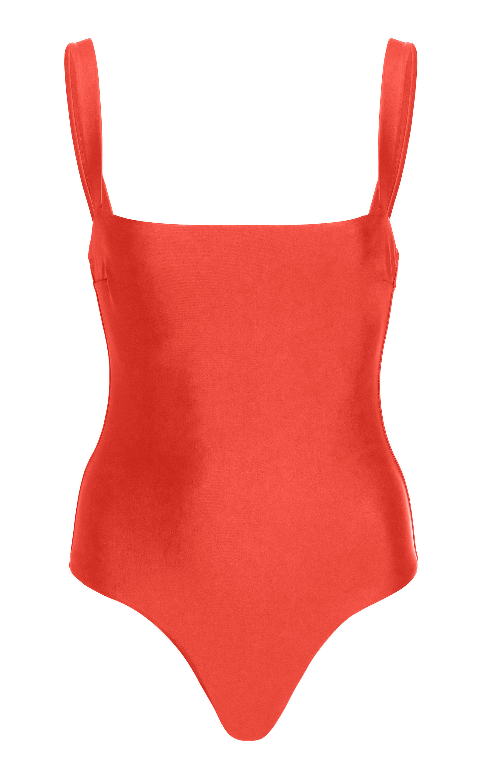 Matteau Women's Square-neck One-piece Swimsuit In Red,white