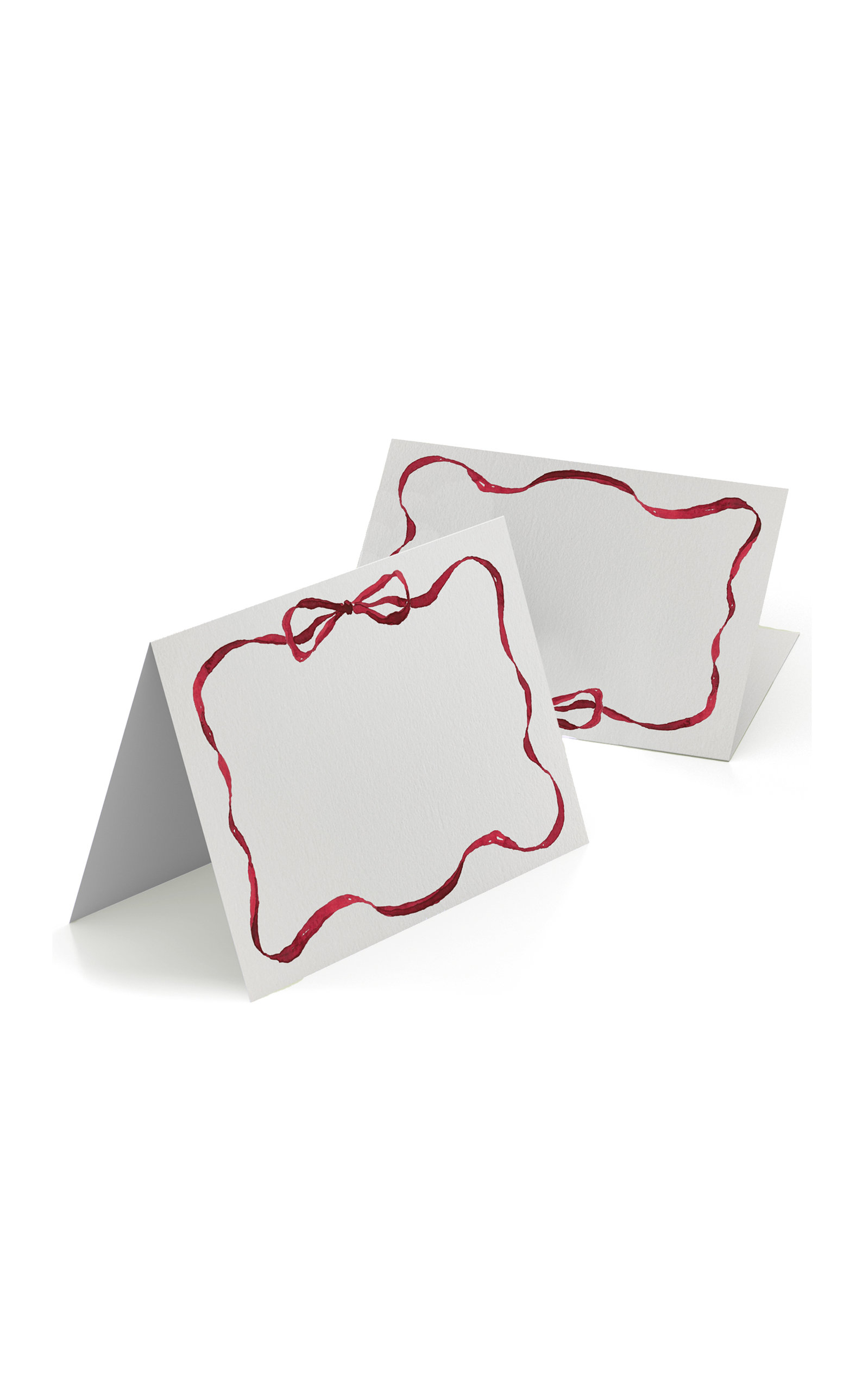 Clementina Sketchbook Set-Of-Eight Ribbon-Painted Place Cards - Multi