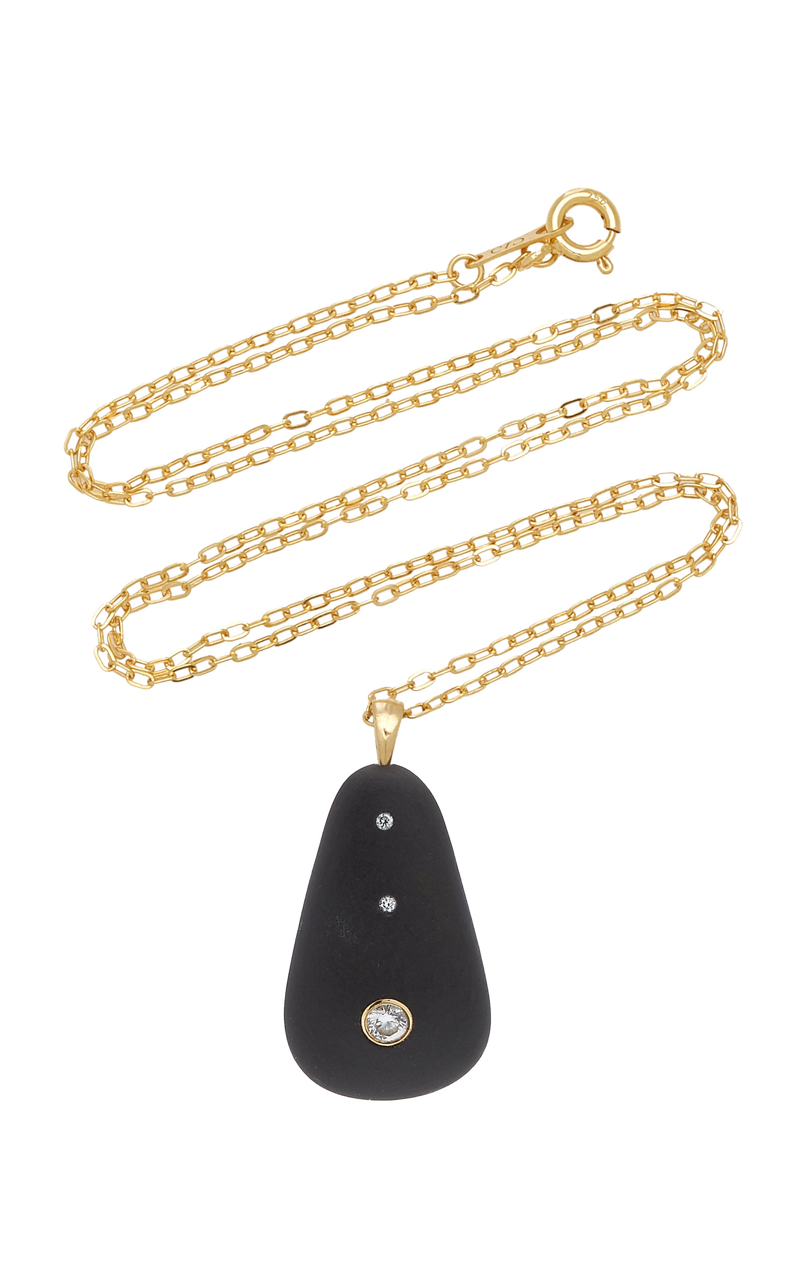 CVC Stones Women's One-Of-A-Kind Plumb 18k Gold Beach Stone Necklace