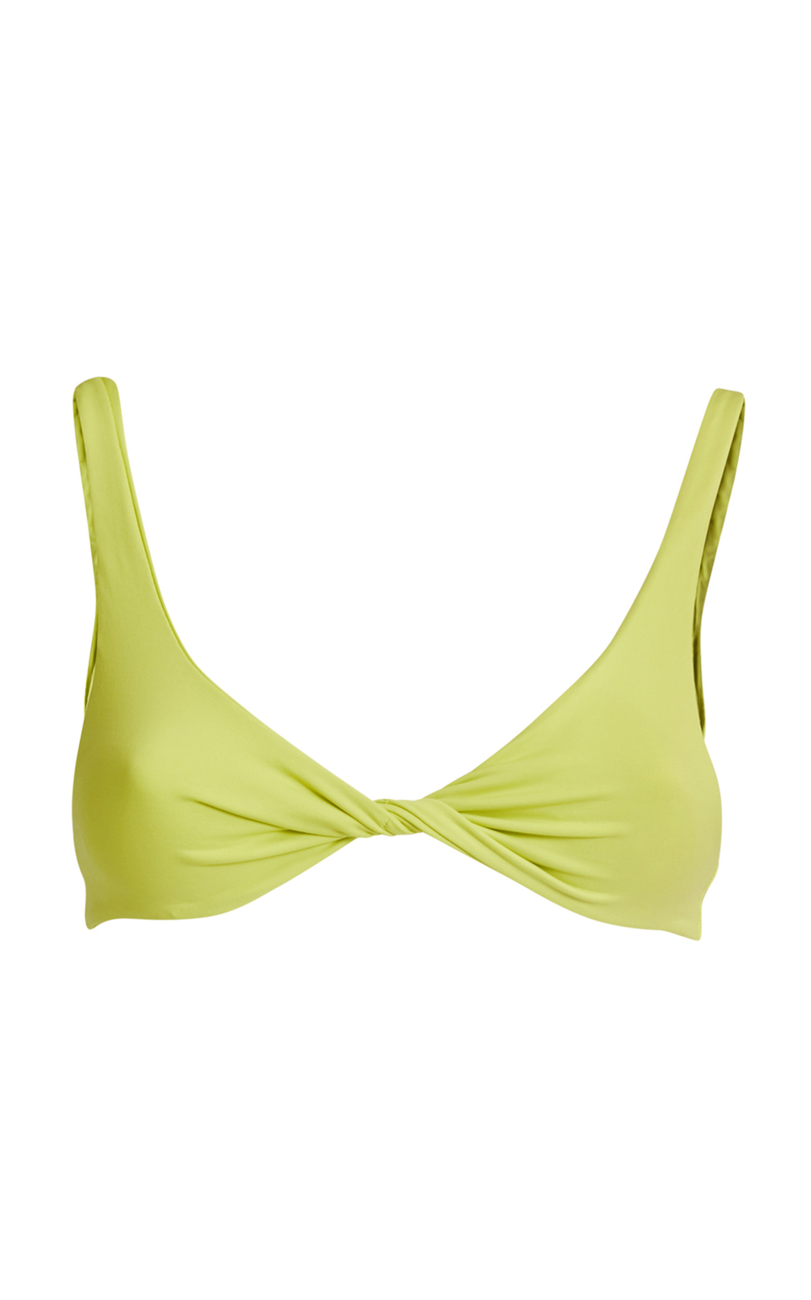 The Attico - Women's Twisted Bikini Top - Green - Moda Operandi