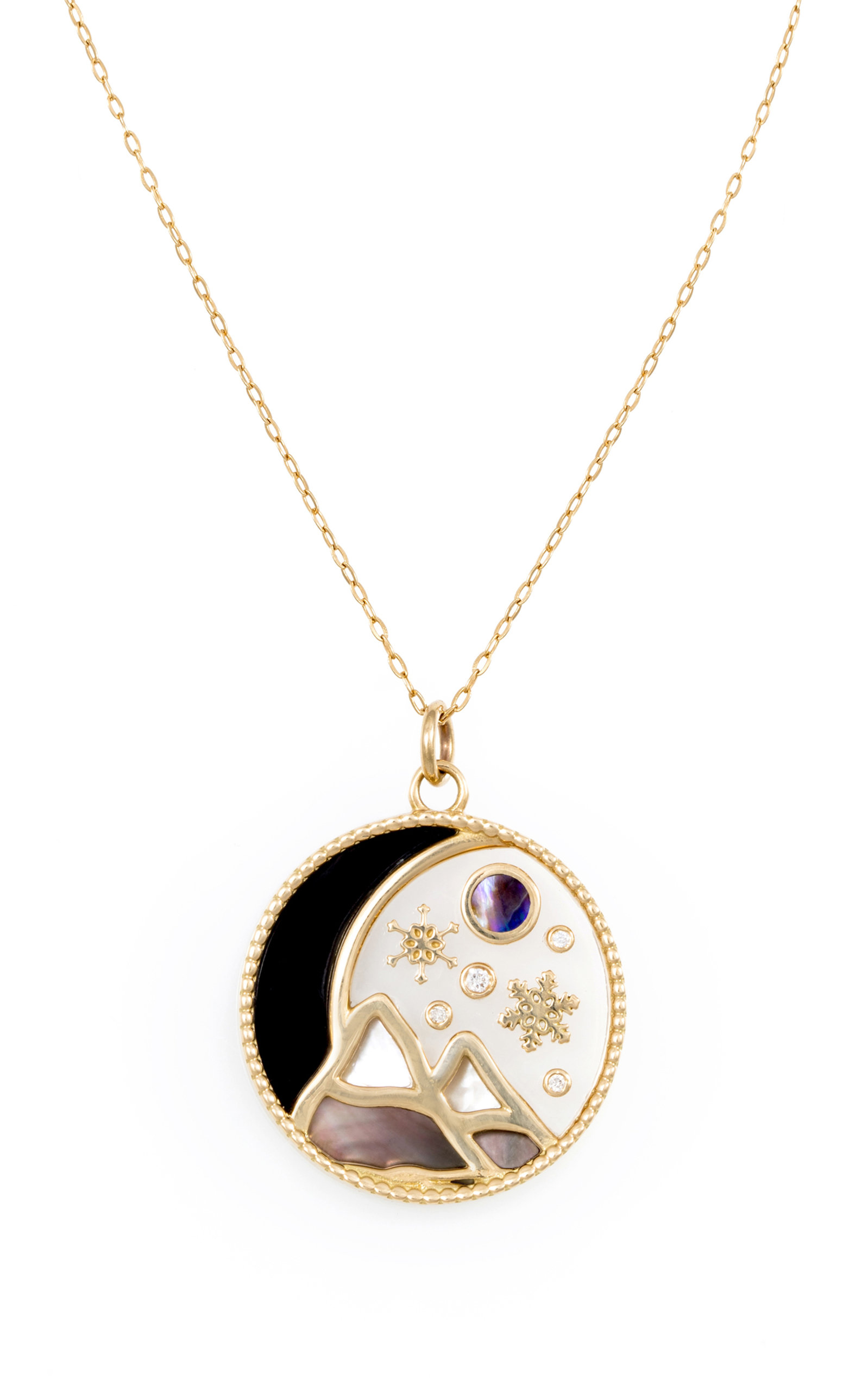 Love Winter 18K Yellow Gold Pendant Necklace