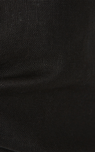 Freida Tie-Front Linen Bra Top展示图