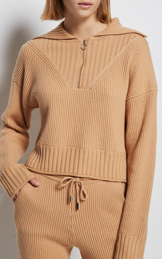 Jia Cropped Polo Sweater展示图