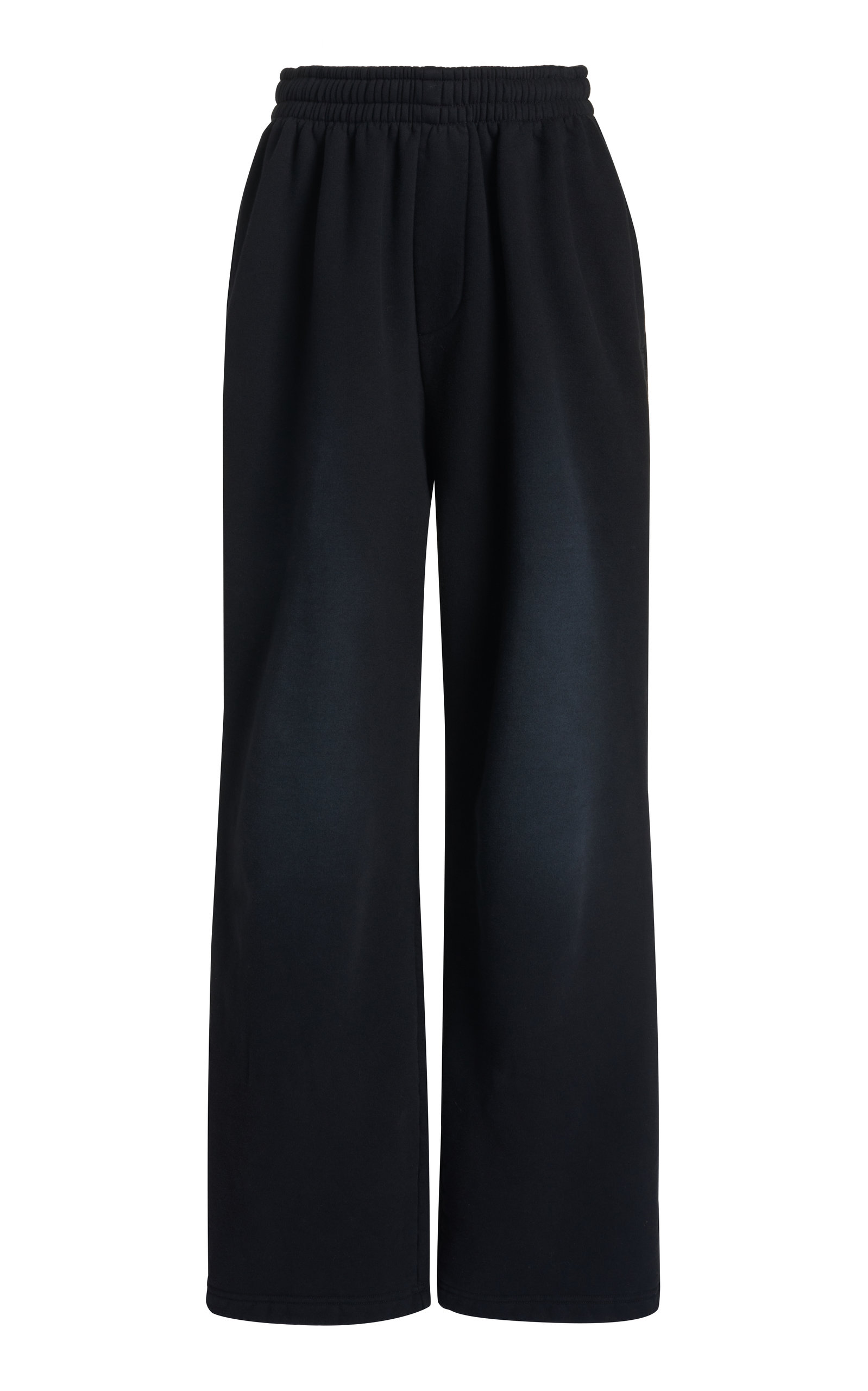 Balenciaga - Women's Washed Cotton Sweatpants - Black - Moda Operandi