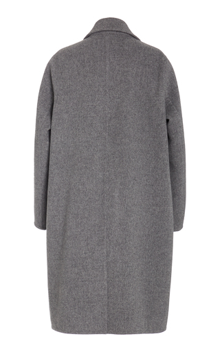Collared One Button Wool-Blend Coat展示图